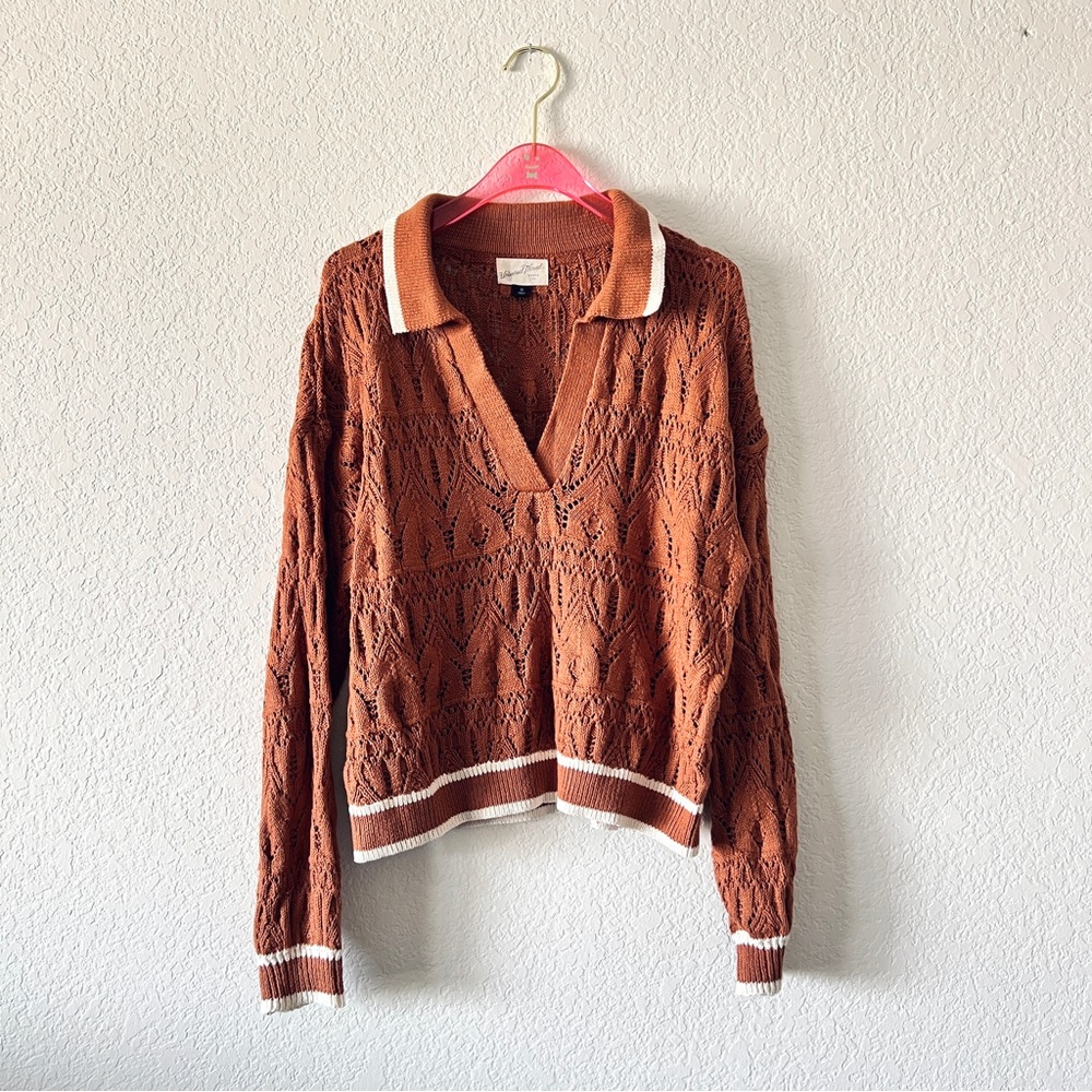 Universal Thread Brown Knit Pullover Sweater Size Medium